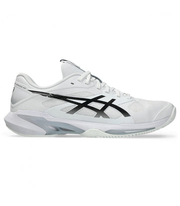 Asics Solution Speed FF 4 Clay White Black Tennis Shoes