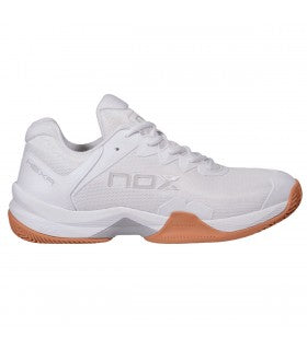 Nox ML10 Hexa White Padel Shoes with Caramel Sole