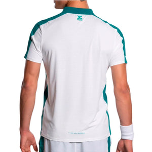 Nox Pro Men’s White Green Padel Polo